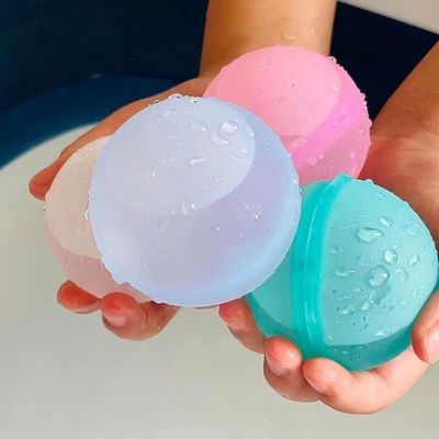 Quả bóng nước bằng silicon có thể tái sử dụng Bóng bay cho trẻ em Trò chơi dưới nước trên bãi biển