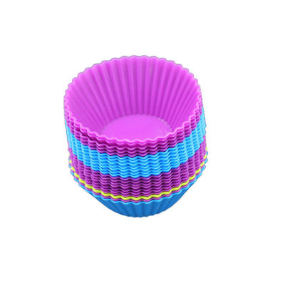 Khuôn bánh cupcake silicon thực tế không độc hại, hộp nướng silicon có thể dùng được trong lò vi sóng