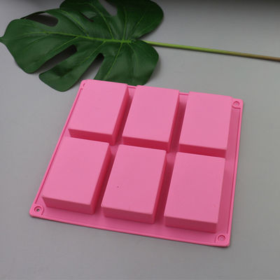 Khuôn làm xà phòng silicon hình chữ nhật chịu nhiệt Không mùi Không dính Tự chế