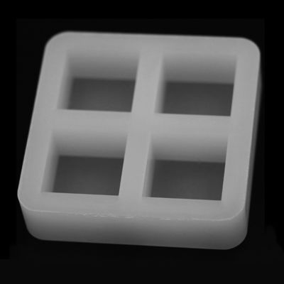 Khuôn làm đá khối hình vuông bằng silicon không mùi 60x60x15mm Đa năng