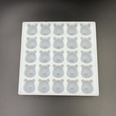 Khuôn kẹo cứng silicon không mùi có thể tái sử dụng, 25 khuôn Gummy Bear thực tế