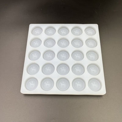 Khay khuôn kẹo silicon tròn có thể tái sử dụng 25 lỗ sâu Đường kính 35mm