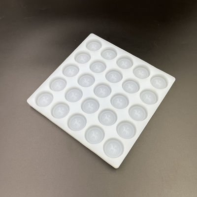 Khay khuôn kẹo silicon tròn có thể tái sử dụng 25 lỗ sâu Đường kính 35mm