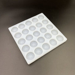 Khay khuôn kẹo silicon tròn có thể tái sử dụng 25 lỗ sâu Đường kính 35mm