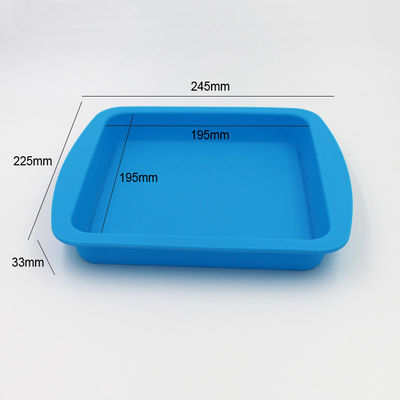 Khuôn Làm Bánh Silicon Vuông Bền Chống Rơi Nhiều Màu