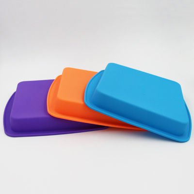 Khuôn Làm Bánh Silicon Vuông Bền Chống Rơi Nhiều Màu