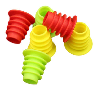 Nút chai rượu vang nhiều màu Silicone không mùi tái sử dụng bền