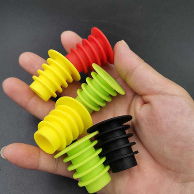 Nút chai rượu vang nhiều màu Silicone không mùi tái sử dụng bền
