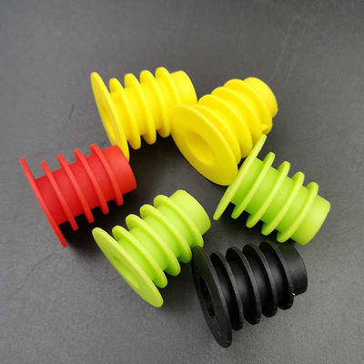 Nút chai rượu vang nhiều màu Silicone không mùi tái sử dụng bền