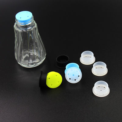 Nút chặn silicone thoáng khí chắc chắn không độc hại, mũ lắc muối và hạt tiêu không thấm nước