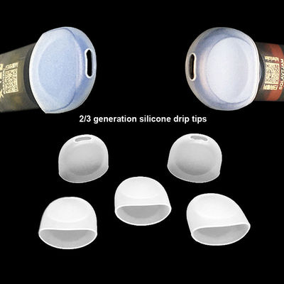 Mẹo nhỏ giọt bằng silicon bền 510 dùng một lần, nắp ống ngậm cao su không mùi