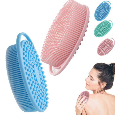 Soft Silicone Shower Brush Body Scrubber Cấp thực phẩm dành cho nam giới Phụ nữ Em bé
